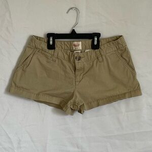 Mossimo Supply Co. Tan Cotton Bermuda Shorts